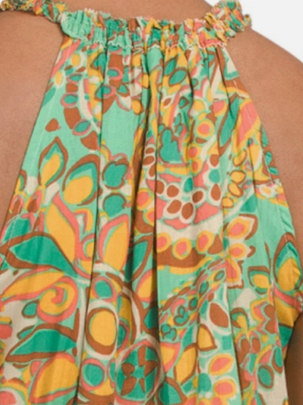 House of Harlow Cotton Gauze Tiered Sleeveless Maxi Dress Size Large 36841 - Picture 3 of 16